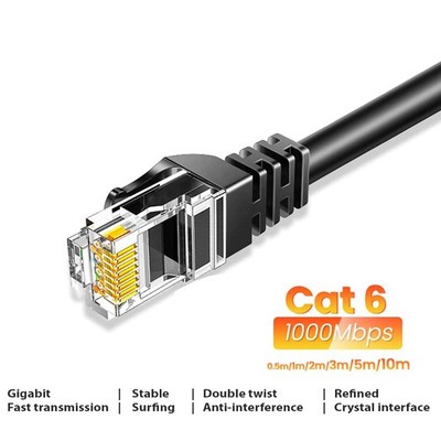 Ethernet Kabel RJ45 Cat5e / Cat6 Schnell Netzwerk LAN Patchkabel 0,5m - 10m Posten