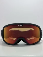 Giro Roam Adult Snow Goggle Color Black Techline Lens Amber Scarlet + Yellow