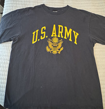 90’s MJ Soffe Mens Official U.S. Army USA Made Blk Crew Neck Tee XL Heavy Cotton