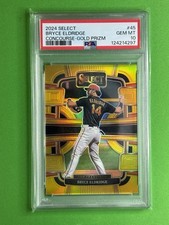 2024 Panini Select - Concourse Bryce Eldridge SSP Gold Prizm /10 (RC) PSA 10 GEM