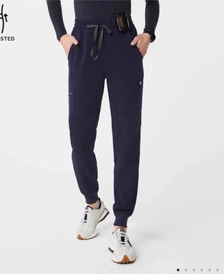 Figs High Waisted Uman Relaxed Jogger Scrub Pants Navy Size Xs