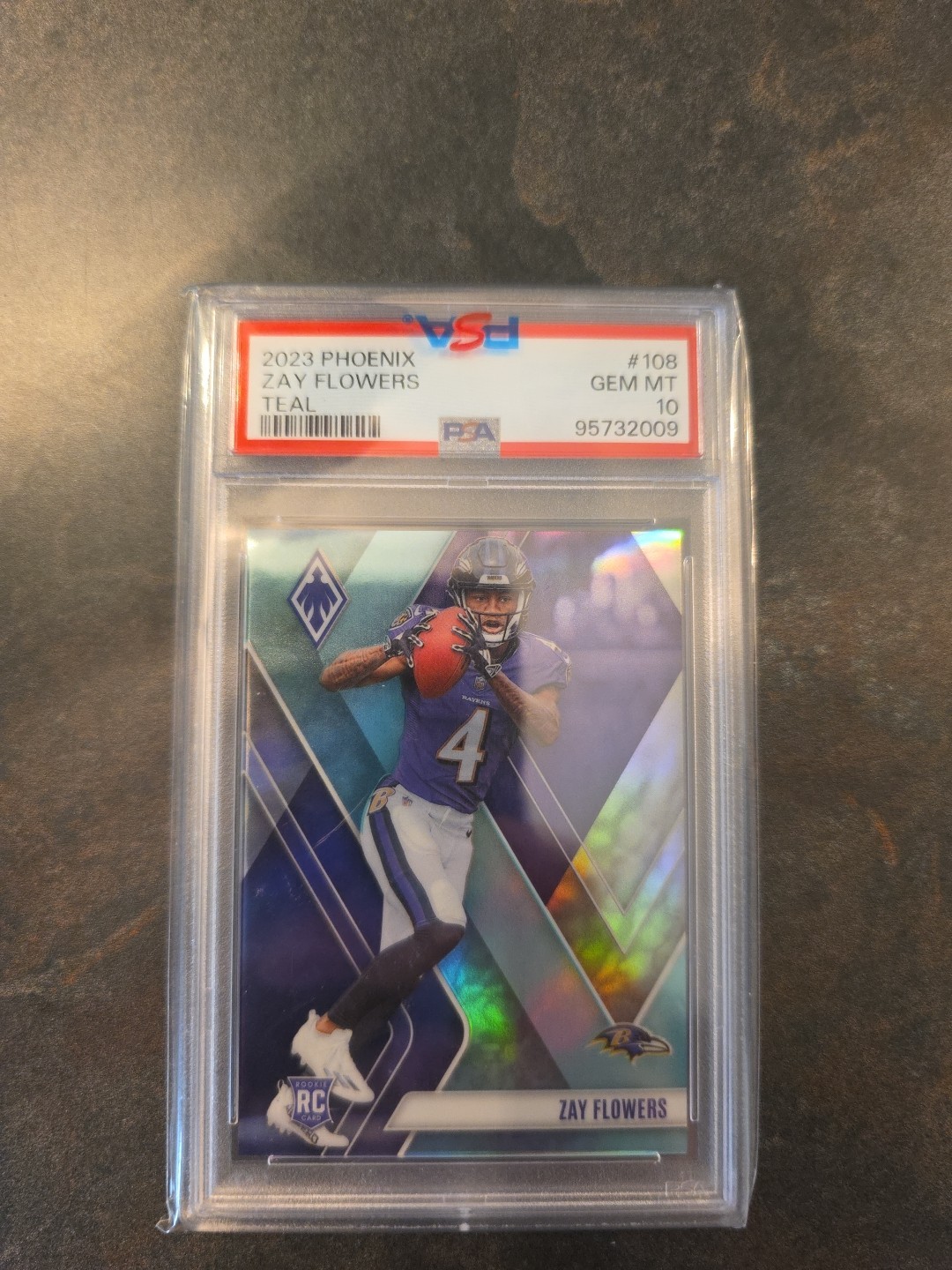 2023 Panini Phoenix - Rookies Zay Flowers #108 Teal /150 (RC)