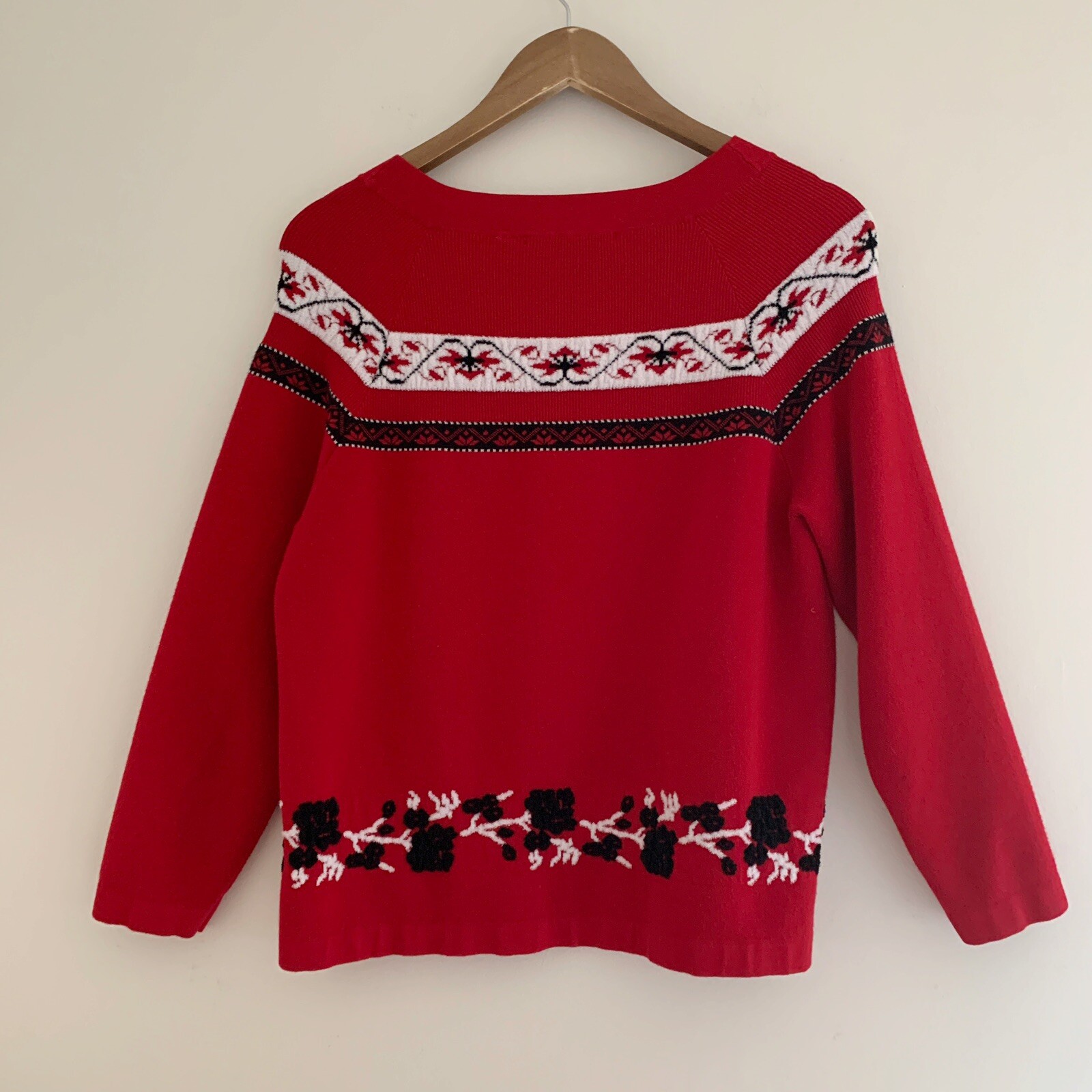 Draper James Fair Isle Sweater Large | eBay