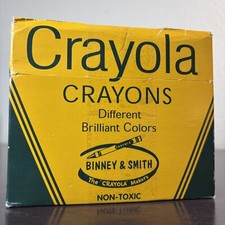 Vintage New Crayola Box 64 Crayons Built In Sharpener Binney Smith Retired Color