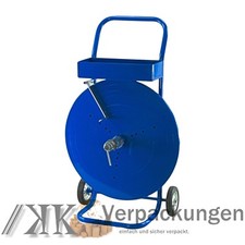 3 x Abrollwagen fahrbar Abroller f&uuml;r PET & PP Umreifungsband Kern 200 280 406 mm