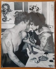 Bernard Kobel Traditional Tattoo Photo Vintage Tattooed Woman Cindy Ray 8X10 108