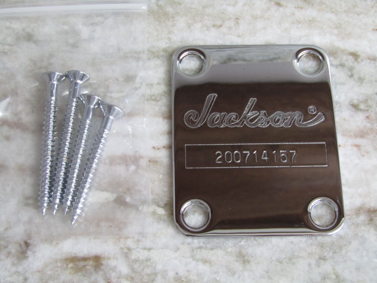 2008 JACKSON JS30KV KING V GUITAR NECK PLATE with SCREWS in