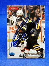 AUTOGRAPH AUTO Ron Francis 1996-97 Skybox Impact #100