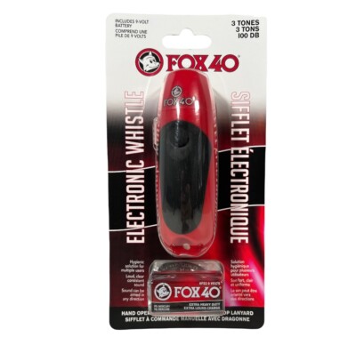 FOX 40 Electronic Whistle - Hand Operated, Hygienic For Multiple Users