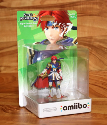 Amiibo No. 55 ROY Super Smash Bros Series Figure Nintendo Wii U Rare