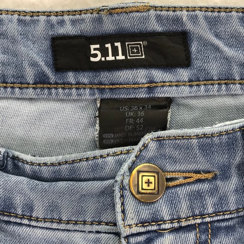5.11 Tactical Jeans Mens Size 36x34 (Fits 37x32) Defender Flex **CROTCH RIP** - Picture 4 of 12