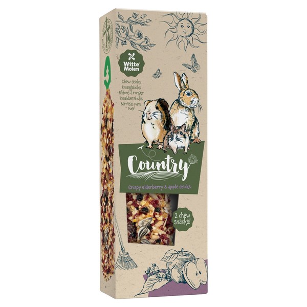 Witte Molen Country Knabbersticks Holunderbeere & Apfel 110 G, Uvp 2,29 Eur, Neu-image