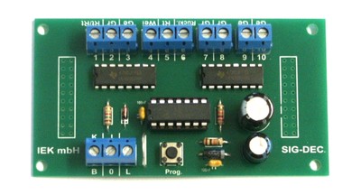SIG-DEC MM, Signaldecoder für Lichtsignale, kompatibel zu Märklin digital, IEK