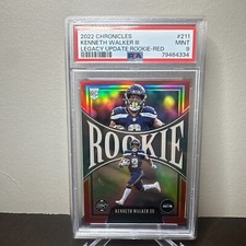 2022 CHRONICLES - KENNETH WALKER - PSA 9 Legacy Rookie Red (RC) /99 - Seahawks