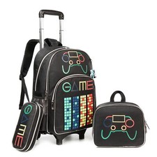Rolling Backpack Boys Kids Rolling Backpack with Wheels for Boys Wheeled Carr...