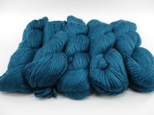 5 Lot - Knit Picks Diadem Fingering Yarn Skeins 100Gr 329Yds AZURITE SOLID