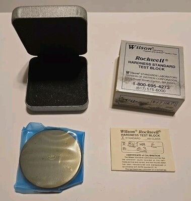New Wilson Rockwell Hardness Standard Test Block X84.7 HRF R0.3