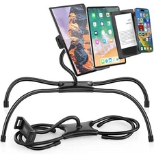 Ipad Holder For Bed Adjustable Tablet Bed Stand Mount 360 Handsfree Kindle Holde