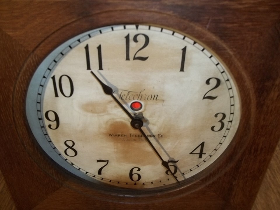 Warren Telechron Model M1 Clock No Mechanism Ashland Mass eBay