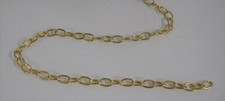 Image of Eliza Tinsley Oval Link Decorative Chain 1.5mm Brass Plated 2M 10M 40M Roll