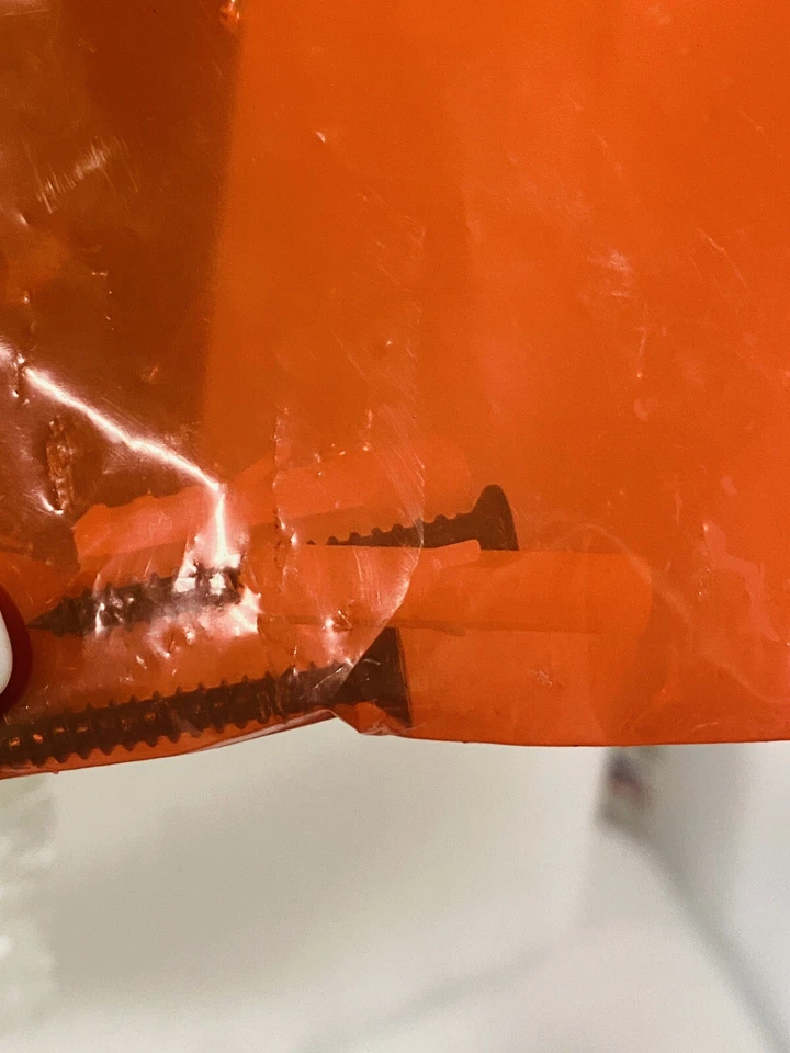 Farmhouse Style Tin Wood Catch All Caddy Includes Wall Hanging Screws New 10x6 - Image 3 of 4