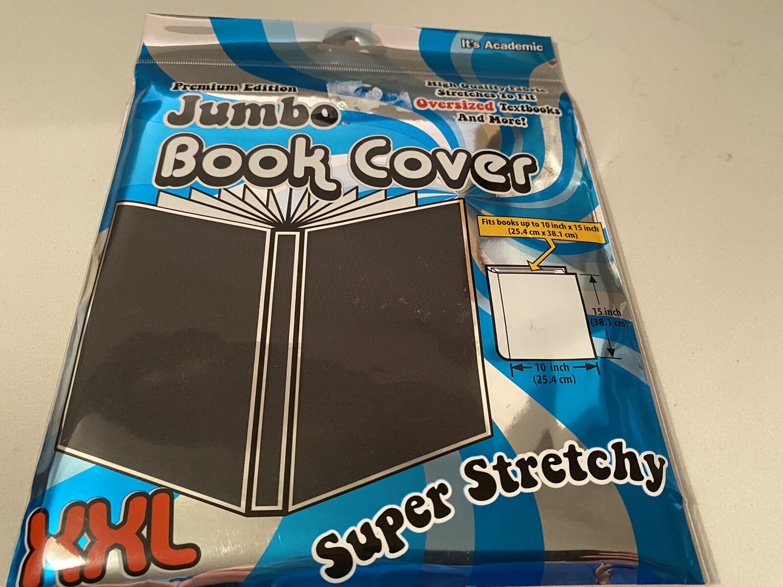 It's Academic, Inc., (Black)Fabric Jumbo Book Cover XXL Super Stretchy