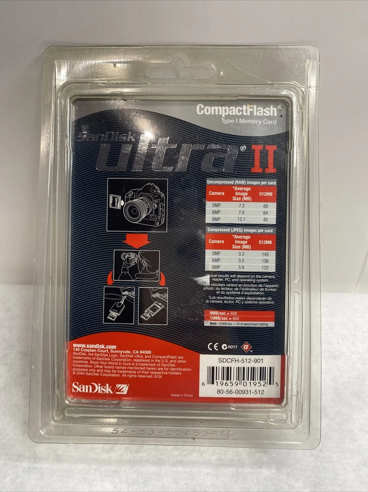 SanDisk Ultra II CF 512MB Compact Flash Memory Card  - Image 2 of 3