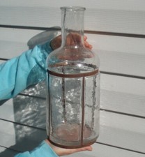 RARE ANTIQUE BLOWN GLASS APOTHECARY BOTTLE CHEMIST JUG SCIENCE MEDICINE PHARMACY