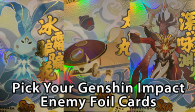 Genshin Impact Enemy (Pick Your SSR) Holographic Foil Video Game Cards