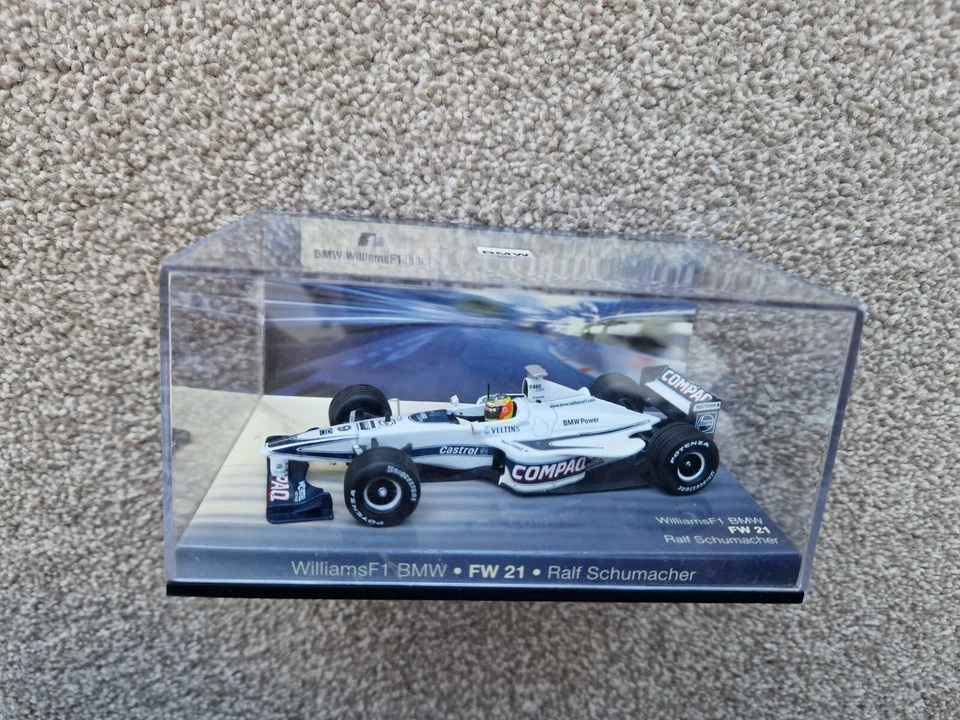 MINICHAMPS 1/43 Williams BMW FW21 Ralf Schumacher 2000 F1 Pressofuso Auto - Immagine 2 di 3