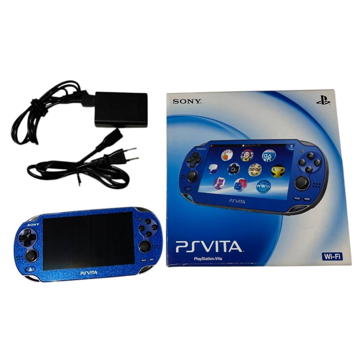 SONY PS Vita Wi-Fi PCH-1000 Console Sapphire Blue w/Box