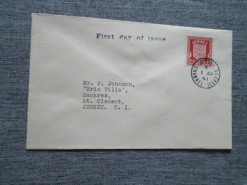 Jersey WWII German Occupation 1941 First Day Cover