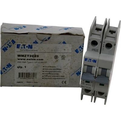 NEW Eaton WMZT2C25 Miniature Circuit Breaker 25A 2P C-Curve 10kA 480/277V UL 489