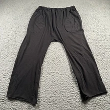 The Great Pants Womens 0 Black Drop Crotch Harem Cotton Relaxed Pockets