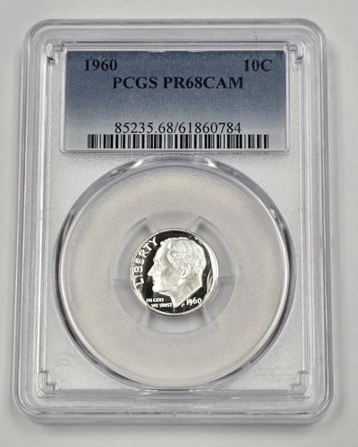 1960-P Roosevelt Dime Proof — photo from the most recent tracked eBay sale
