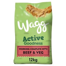 Wagg Active Goodness Complete Rich in Beef & Veg 12kg 1.50 per kilo