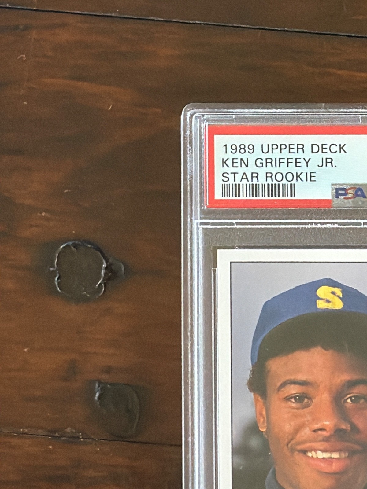 1989 UD STAR ROOKIE #1 KEN GRIFFEY JR. ROOKIE RC PSA 4 view 2