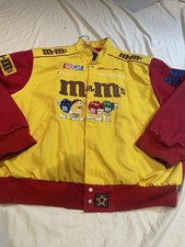 Vintage 90s Ernie Irvan #36 M&M’s NASCAR Racing Jacket JH Design 3XL USA Made