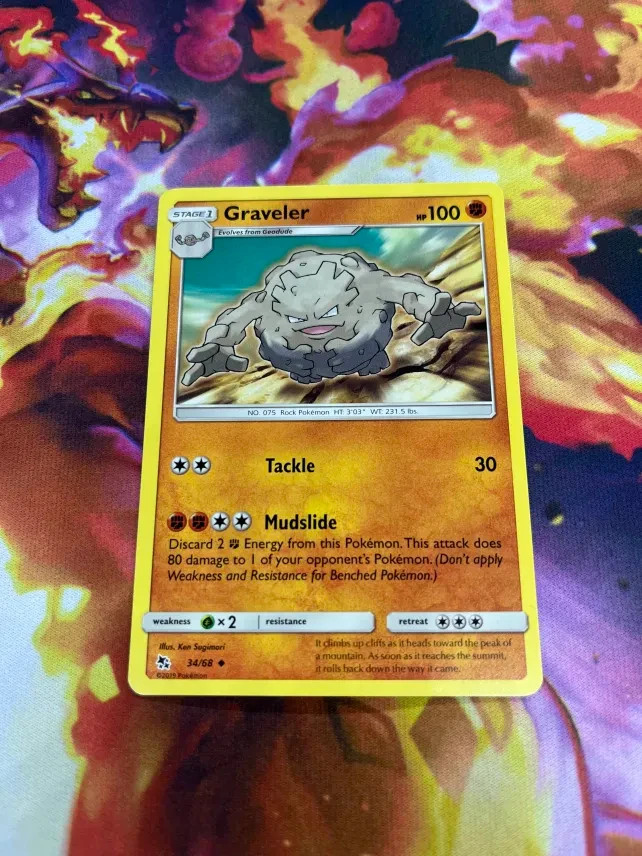 Graveler 34/68 Hidden Fates Regular NM-Mint Pokémon TCG