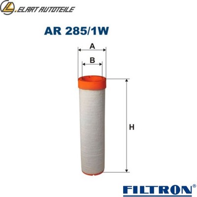 SECONDARY AIR FILTER AR 285/1W FOR LANDINI POWERFARM/TECHNOFARM/Series60/REX 4.4L