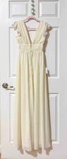 Lulus Ivory/Cream Maxi Dress   Elegant Formal Wear, NWT