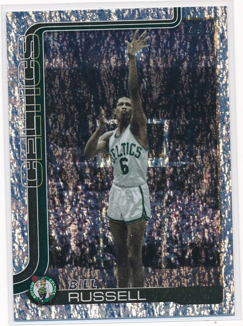 Topps Bill Russell Basketball Serial Numbered Sports Trading Cards