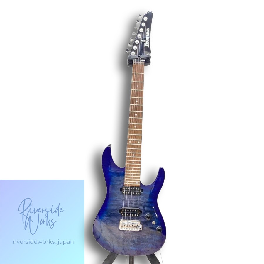 Ibanez AZ PREMIUM 7-String Electric Guitar Blue Strat Type