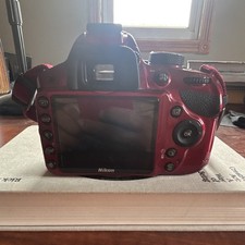 Nikon D3200 24.2MP Red Digital SLR w/ 18-55mm f/3.5-5.6 Lens, Bag