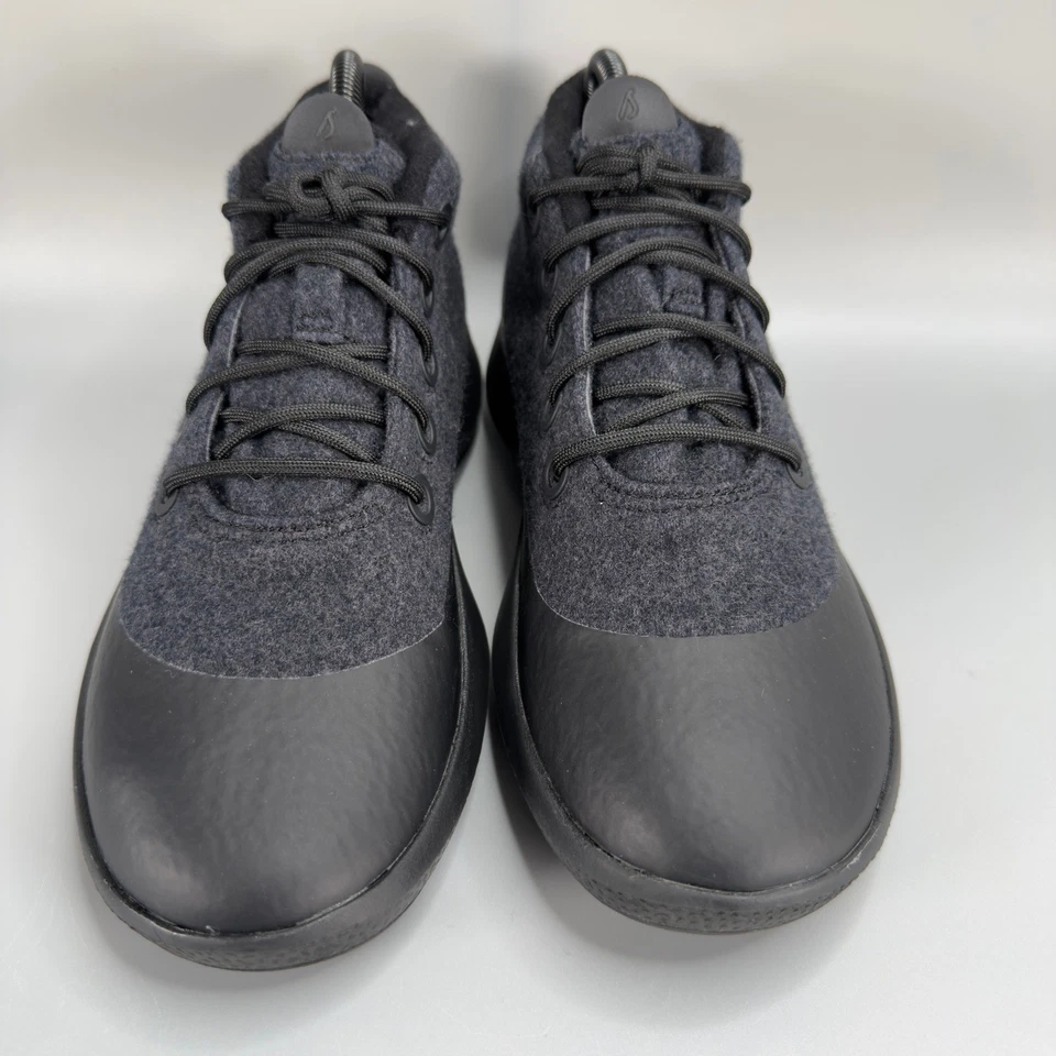 Allbirds Wool Runner Up Mizzle Plus Womens 8 Sneaker Boot Triple Black Hi Lined - Image 3 of 4