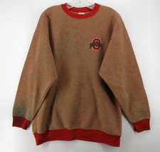 VINTAGE Ohio State Buckeyes Sweatshirt Men XL Brown B-Wear Sportswear 90s USA 