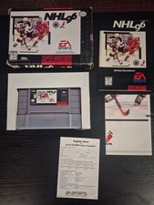 NHL 96 (Super Nintendo Entertainment System, 1995) CIB Manual, Poster, Reg Card