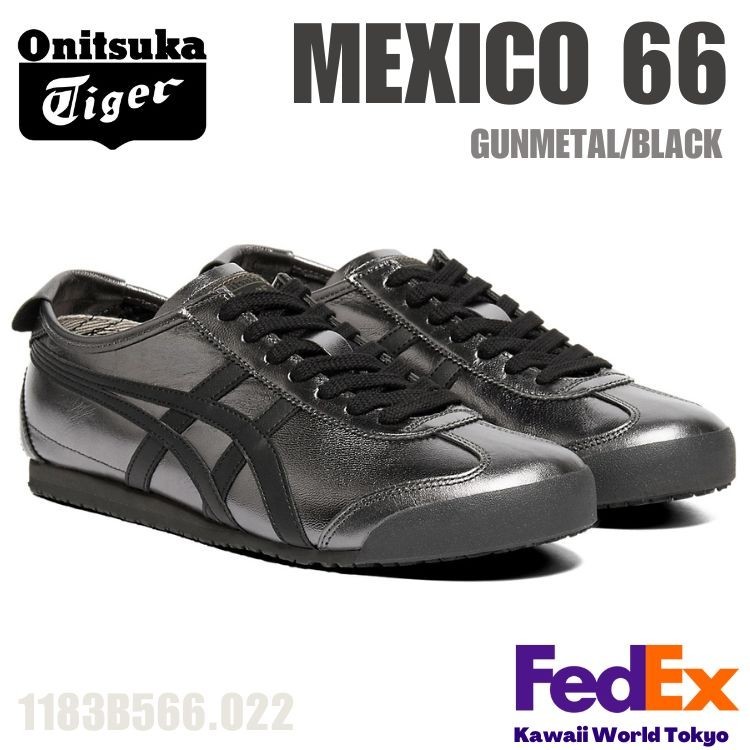 Onitsuka Tiger MEXICO 66 GUNMETAL / BLACK 1183B566 022 UNISEX NEW