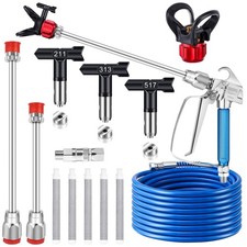 14Pcs Airless Paint Sprayer Gun Kit for DIY, 3600PSI Airless Spray Gun with 2...