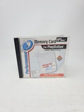 PlayStation 1 PS1 Memory Card 4 Pak With Case Performance